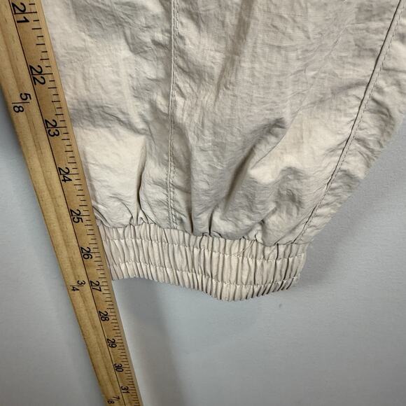 WILO The Label Parachute Track Pants Womens Small Beige Drawcord Waist Joggers‎ - Picture 7 of 9
